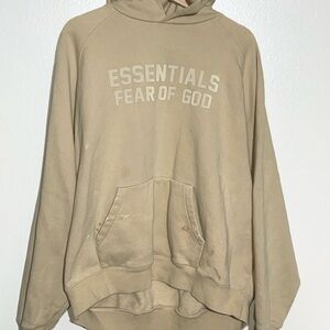 Essentials fear of god men’s hoodie Cream color